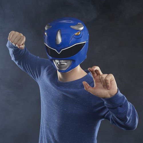 Power Rangers Lightning Collection Mighty Morphin Blue Ranger Helmet - Imagen 6