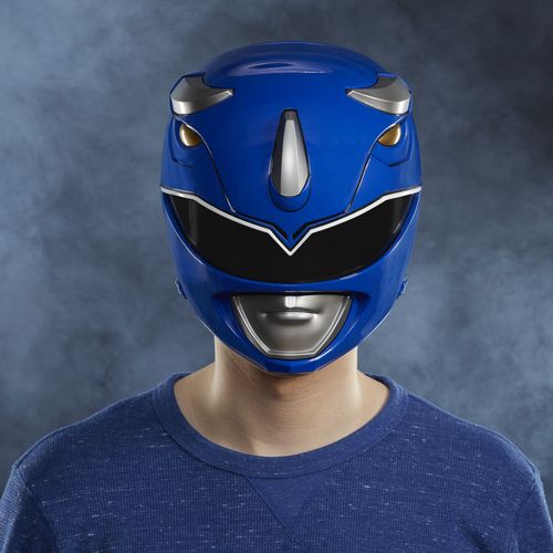 Power Rangers Lightning Collection Mighty Morphin Blue Ranger Helmet - Imagen 5