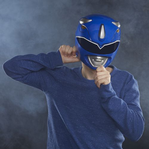 Power Rangers Lightning Collection Mighty Morphin Blue Ranger Helmet - Imagen 4