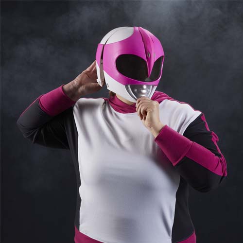Power Rangers Lightning Collection Mighty Morphin Pink Helmet - Imagen 5