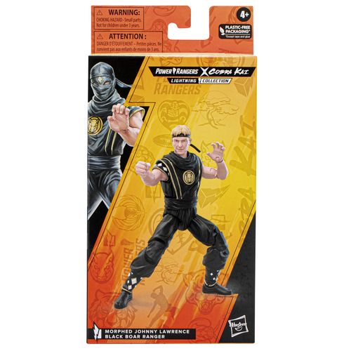 Power Rangers Lightning Collection Mighty Morphin X Cobra Kai Johnny Lawrence Morphed Black Boar Ranger - Imagen 3