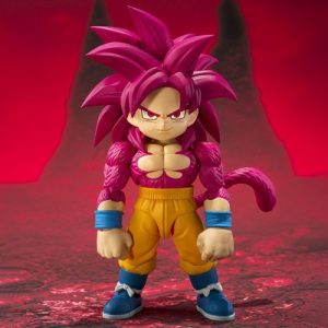 Dragon Ball Daima Figura S.H. Figuarts Super Saiyan Level 4 Goku (mini) 8 cm