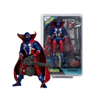 Spawn Page Punchers Figura Spawn 1977 Red and Blue (Chase) Red Platinum Edition 18 cm