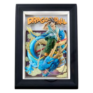 Tamashii Art Dragon Ball Son Goku And Dragon Cuadro 3d