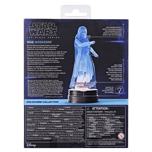 Star Wars The Black Series Holocomm Collection Mae (Assassin) - Imagen 2
