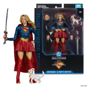 Supergirl (2026) DC Theatrical Deluxe Edition Figura Supergirl & Baby Krypto 17 cm