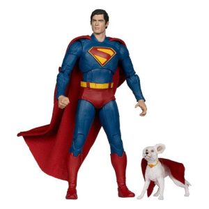 Superman (2025) DC Multiverse Figura Deluxe Superman with Krypto the Super Dog 18 cm