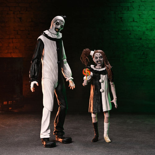 Terrifier 2 2 pack Figuras Ultimate Art the Clown & Little Pale Girl 18 cm - Imagen 7