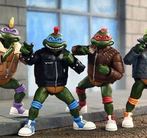 Tortugas Ninja (Cartoon) Figuras Paquete de 4 Punk Turtles 18 cm