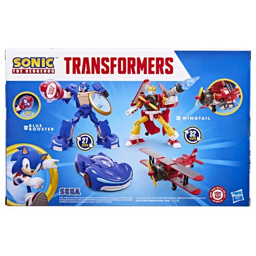 Transformers Collaborative Sonic the Hedgehog x Transformers Wingtail and Blue Booster - Imagen 2