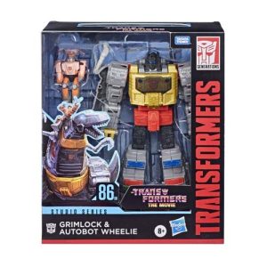 Transformers Studio Series 86-06 Leader The Transformers: The Movie Grimlock y Autobot Wheelie