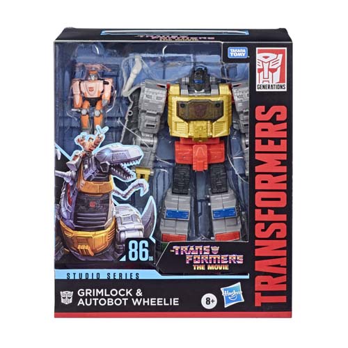 Transformers Studio Series 86-06 Leader The Transformers: The Movie Grimlock y Autobot Wheelie